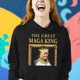 The Great Maga King Trump Portrait Ultra Maga King Women Hoodie Gifts for Her