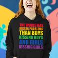 The World Has Bigger Problems Lgbt-Q Pride Gay Proud Ally Women Hoodie Gifts for Her