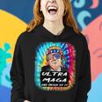 Ultra Maga Trump America Fun Tie Dye Women Hoodie Gifts for Her