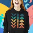 Via Name Shirt Via Family Name Women Hoodie Gifts for Her