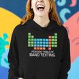 Womens Marching Band Periodic Table Of Band Texting Elements Funny Women Hoodie Gifts for Her