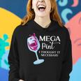Womens Mega Pint I Thought It Necessary Funny Sarcastic Gifts Wine Women Hoodie Gifts for Her