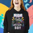Womens Mom Of The Birthday Boy Matching Video Gamer Birthday Party V3 Women Hoodie Gifts for Her