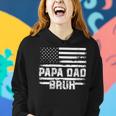 Womens Papa Dad Bruh Fathers Day 4Th Of July Us Vintage Gift 2022 Women Hoodie Gifts for Her
