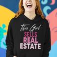 Womens This Girl Sells Real Estate Realtor Real Estate Agent Broker Women Hoodie Gifts for Her