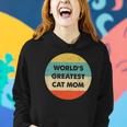 Worlds Greatest Cat Mom Vintage Retro Women Hoodie Gifts for Her