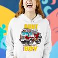Aunt Of The Birthday Boy Matching Family Fireman Firetruck Women Hoodie Gifts for Her