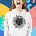 Be Kind Sunflower Minimalistic Flower Plant Artwork Women Hoodie Gifts for Her