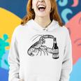 Beer Drinking Lobster Funny Craft Beer Gift Women Hoodie Gifts for Her