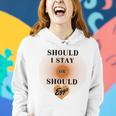 Best Seller Should I Stay Or Should Eggo Merchandise Women Hoodie Gifts for Her