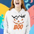 Boo Scary Pumpkin Face Women Hoodie Gifts for Her