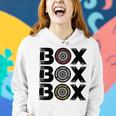 Box Box Box F1 Tyre Compound V2 Design Women Hoodie Gifts for Her