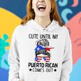 Cute Until My Puerto Rican Comes Out Messy Bun Hair Women Hoodie Gifts for Her