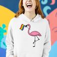 Flamingo Lgbt Flag Cool Gay Rights Supporters Gift Women Hoodie Gifts for Her