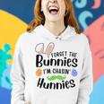 Forget The Bunnies Im Chasing Hunnies Funny Boys Easter Gift Women Hoodie Gifts for Her