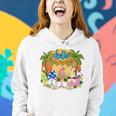 Hello Summer Vacation Garden Gnomes Beach Vibes Womens Women Hoodie Gifts for Her