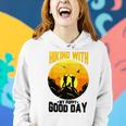 Hiking With My Puppy Good Day Women Hoodie Gifts for Her