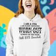 I Am Cna I Am Sleep Deprived Worn Out Always On The Edge Still 100 Devoted V2 Women Hoodie Gifts for Her