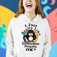 I Really Like Gentleman Penguin Ok Women Hoodie Gifts for Her