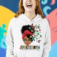Junenth Is My Independence Day Black Queen And Butterfly Women Hoodie Gifts for Her
