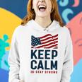 Keep Calm And Stay Strong Tshirt American Tshirt United State Of America Women Hoodie Gifts for Her