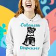 Miniature Schnauzer At Home Cuteness Dispenser Multi Tasking Dog Women Hoodie Gifts for Her