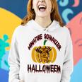 Miniature Schnauzer Halloween On All Hallows Night Women Hoodie Gifts for Her