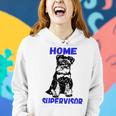 Miniature Schnauzer Home Supervisor Child Wrangler Multi Tasking Dog Women Hoodie Gifts for Her