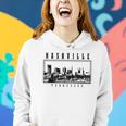Nashville Tennessee Vintage Skyline Country Music City Women Hoodie Gifts for Her
