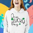 One Lucky Boy Funny St Patrick Day Women Hoodie Gifts for Her