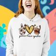 Peace Love Yorkie Dog Lovers Yorkshire Terrier Dad Mom Gift Women Hoodie Gifts for Her