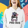 Pro 1973 Roe Cute Messy Bun Mind Your Own Uterus Women Hoodie Gifts for Her