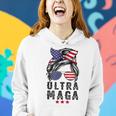 Pro Trump Ultra Mega Messy Bun V2 Women Hoodie Gifts for Her
