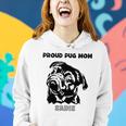 Proud Pug Mom With Pug Portrait Women Hoodie Gifts for Her Proud Pug Mom With Pug Portrait Women Hoodie Gifts for Her