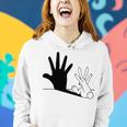 Rabbit Hand Shadow Women Hoodie Gifts for Her