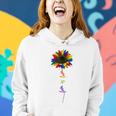 Rainbow Sunflower Love Is Love Lgbt Gay Lesbian Pride Women Hoodie Gifts for Her