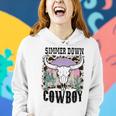 Simmer Down Cowboy Western Style Gift Women Hoodie Gifts for Her