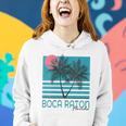 Womens Boca Raton Florida Souvenirs Fl Palm Tree Vintage Women Hoodie Gifts for Her