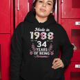 34 Years Old Gifts 34Th Birthday Born In 1988 Women Girls Women Hoodie Unique Gifts