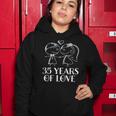 35Th Anniversary Couples 35 Year Wedding Anniversary Women Hoodie Unique Gifts