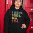 8 Years Old Gifts Legend Since May 2014 8Th Birthday Women Hoodie Unique Gifts