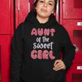 Aunt Of The Sweet Girl Donut Birthday Party Outfit Family Women Hoodie Funny Gifts
