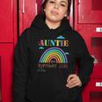 Auntie Of The Birthday Girl Rainbow Theme Matching Family Women Hoodie Unique Gifts
