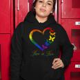 Butterfly Heart Rainbow Love Is Love Lgbt Gay Lesbian Pride Women Hoodie Unique Gifts