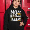 Construction Mom Birthday Crew Party Worker Mom Women Hoodie Funny Gifts