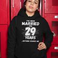 Couples Married 29 Years - Funny 29Th Wedding Anniversary Women Hoodie Unique Gifts