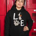 Dogs 365 Love Bernese Mountain Dog Paw Pet Rescue Women Hoodie Unique Gifts