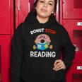 Donut Stop Reading Meme Book Reader Pun Funny Bookworm Women Hoodie Unique Gifts