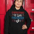 Expecting A Little Firecracker 4Th Of July Pregnancy Baby Women Hoodie Funny Gifts