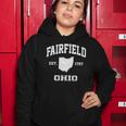 Fairfield Ohio Oh Vintage State Athletic Style Women Hoodie Unique Gifts